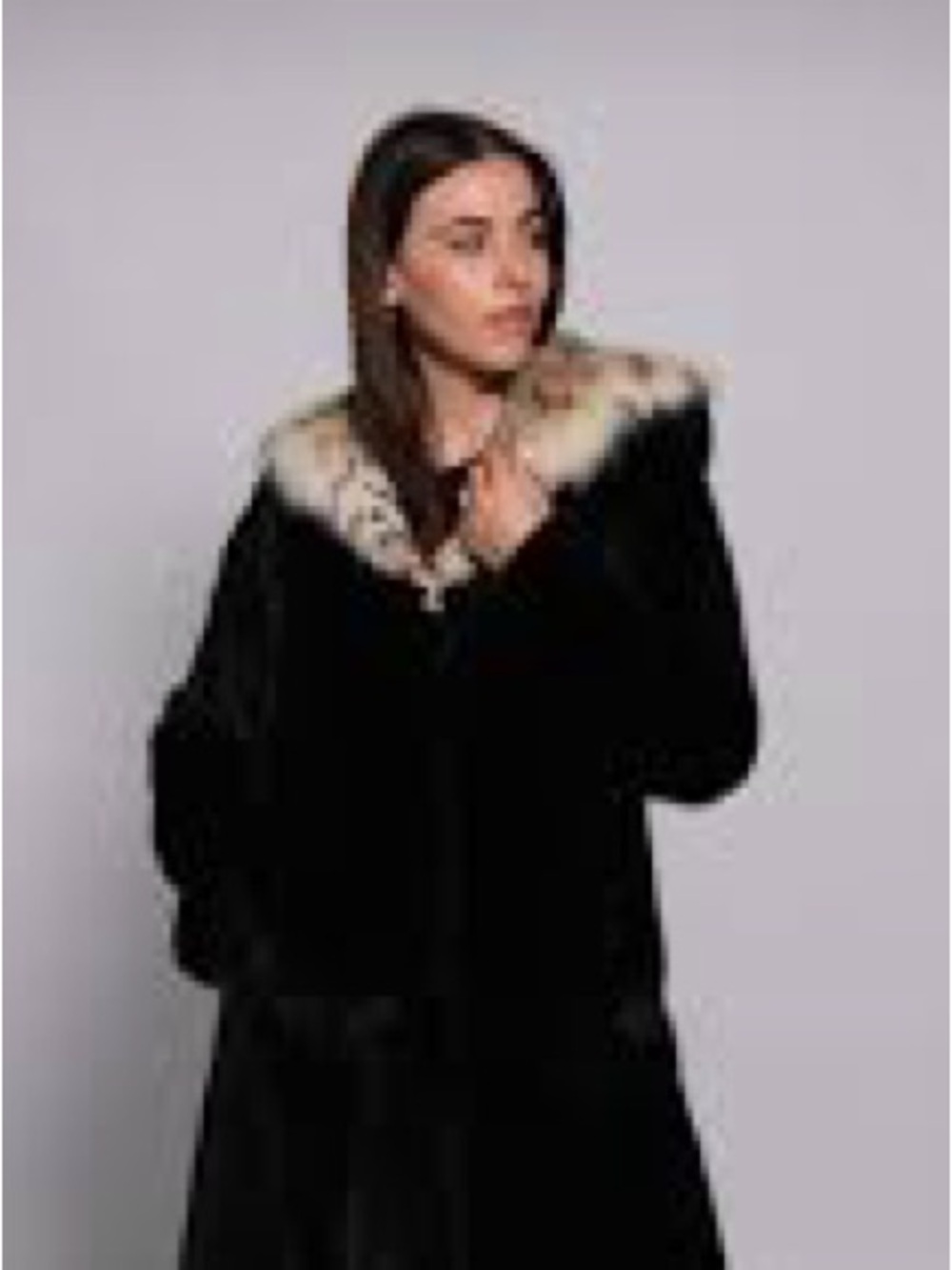 As Is Genuine Sheared Beaver Mink Avant Garde Coat